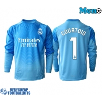 Real Madrid Thibaut Courtois #1 Goalkeeper Replica Home Shirt 2025-26 Long Sleeve